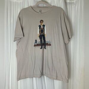American Apparel Beige Graphic Tee